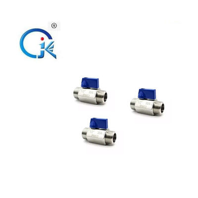 OEM Mini Male Female Ball Valve dat het Verwarmen Hoekklep SS316L machinaal bewerkt